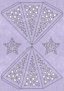 Ursus MODENA-STERN "STARS",200G,A4,LAVENDEL