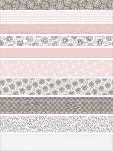 Ursus FRÖBELSTERNE ROSÉ/HELLGRAU/DUNKELGRAU