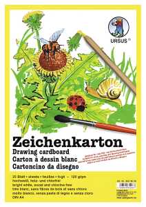 Ursus ZEICHENKARTON 120G.DIN A4,25BL.