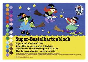 Ursus SUPER-BASTELKTN.BLOCK 220G.24x34CM,25BL.25F.S