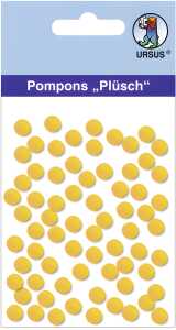Ursus PLÜSCH POMPONS 7MM 70 STÜCK, SONNENGELB