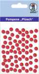 Ursus PLÜSCH POMPONS 7MM 70 STÜCK, RUBINROT