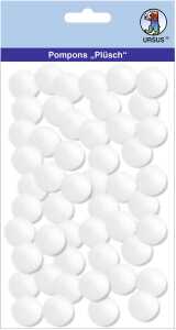 Ursus PLÜSCH POMPONS 20MM 50 STÜCK, WEIß