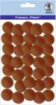 Ursus PLÜSCH POMPONS 25MM 35 STÜCK, DUNKELBRAUN