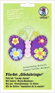 Ursus FILZ-SET "GLÜCKSBRINGER",SCHMETTERLING