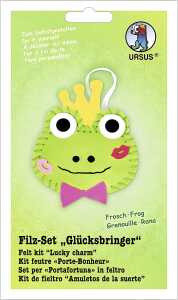 Ursus FILZ-SET "GLÜCKSBRINGER",FROSCH