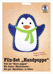Ursus FILZ-SET "HANDPUPPE",PINGUIN
