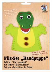 Ursus FILZ-SET "HANDPUPPE",KROKODIL