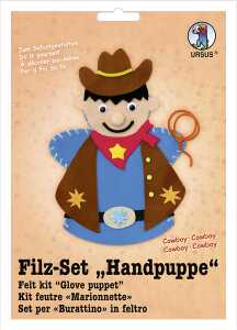 Ursus FILZ-SET "HANDPUPPE",COWBOY