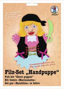 Ursus FILZ-SET "HANDPUPPE",PIRATENMÄDCHEN