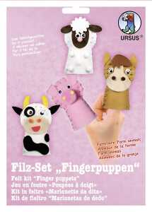 Ursus FILZ-SET FINGERPUPPEN "FARMTIERE"