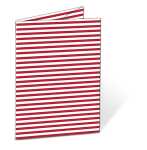 Ursus STREIFEN-JURISMAPPEN DIN A4, ROT/WEISS