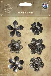 Ursus METAL FLOWERS 6 STK SORT. MOTIV 01