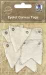 Ursus EYELET CANVAS TAGS, 6 STK SORT. 2 MOTIVE