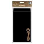 Ursus BLACK GIFT BAGS, 3 STK & 1M HANFGARN