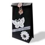 Ursus BLACK GIFT BAGS, 3 STK & 1M HANFGARN