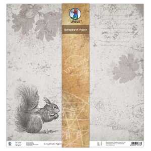 Ursus SCRAPB.PAPER 12"x12",5BL.VINTAGE MOT.09