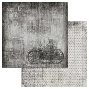 Ursus SCRAPB.PAPER 12"x12",25BL.VINTAGE MOT.11