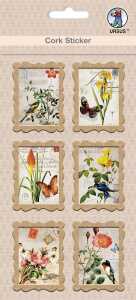 Ursus KORK STICKER "BRIEFMARKE" FLORA & FAUNA