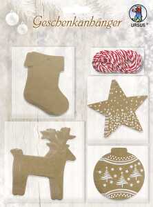 Ursus GESCHENKANHÄNGER SET 1 20ST.4MOT.SOR.+KORDEL