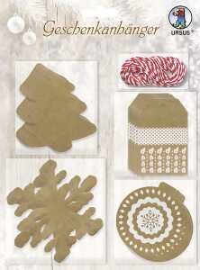Ursus GESCHENKANHÄNGER SET 2 20ST.4MOT.SOR.+KORDEL