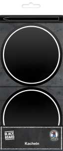 Ursus BLACKBOARD KACHELN 10CM 8ST SCHWARZ 4008525212843