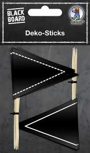 Ursus BLACKBOARD DEKO-STICKS 5,5X4,5CM 10ST SCHW.