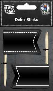 Ursus BLACKBOARD DEKO-STICKS 5,5X3,5CM 10ST SCHW.
