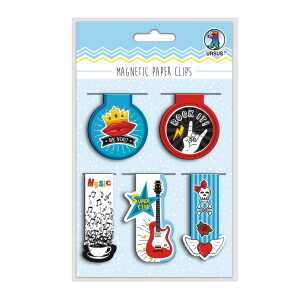 Ursus MAGNETIC PAPER CLIPS "ROCKSTAR" MOT:04