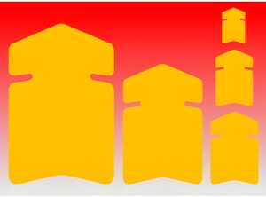 Ursus LEUCHTKARTON.PFEILE 380G.30x40CM,LEUCHTGELB