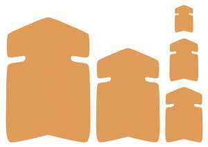 Ursus LEUCHTKARTON.PFEILE 380G.6x9CM,LEUCHTGELB