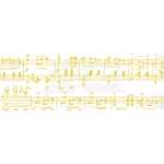 Ursus TRANSP.PAPIER "NOTEN"115G.A4,25BL.WEI/GO