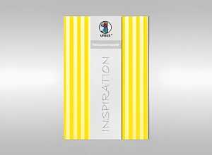 Ursus TRANSP.PAPIER "STREIFEN"115G.A4,25BL.SONNENGELB