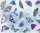 Ursus TRANSP.PAPIER "SCHMETTERLINGE"115G.A4,5BL.BLAU