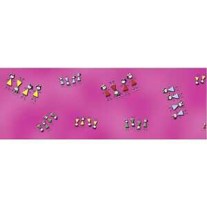 Ursus TRANSP.PAPIER "COMIC"115G.A4,25BL.GIRLS