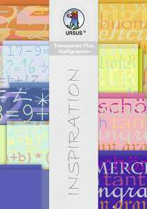 Ursus TRANSPARENT PLUS DIN A4,18BL.KALLIGRAPHIE