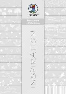 Ursus TRANSPARENTBLOCK "WHITE LINE"115G.A4,24BL.