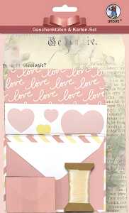 Ursus GESCHENKTÜTEN-KARTEN-SET "ROMANCE"