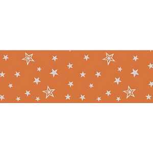 Ursus TRANSP.ROLLE 115G.50x61CM,SILVER STARS ORANGE