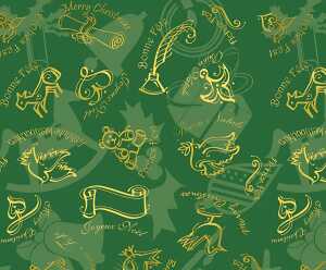 Ursus FOTOKTN.300G.DIN A4,5BL.CHRISTMAS GRÜN