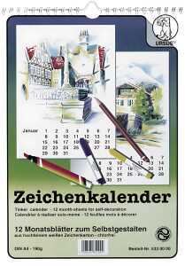 Ursus ZEICHENKALENDER WEISS DIN A4