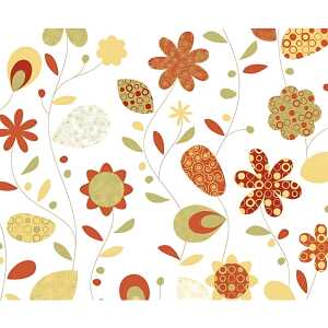 Ursus TRANSP.ROLLE "LANDHAUSBLUMEN"115G.50x61CM 4008525096474
