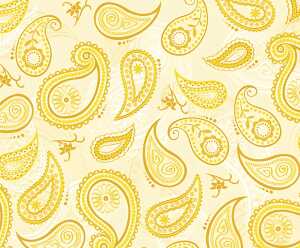 Ursus TRANSP.PAPIER "PAISLEY"115G.A4,5BL.GELB