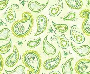 Ursus TRANSP.PAPIER "PAISLEY"115G.A4,5BL.GRÜN