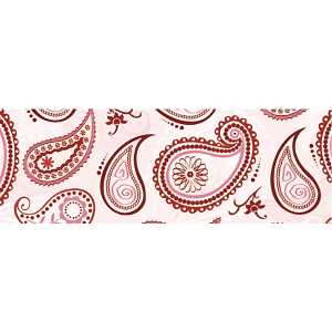 Ursus TRANSP.ROLLE "PAISLEY"115G.50x61CM,ROT