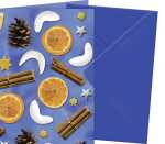 Ursus GRUSSK./COUV.11,3x16,5CM,5P.WEIHN.-POTP.BLAU