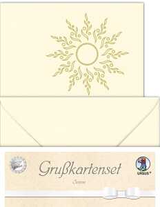 Ursus DOPPELKARTE GELASERT+ KUVERT,SONNE, CHAMOIS