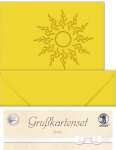 Ursus DOPPELKARTE GELASERT+ KUVERT,SONNE, SO.GELB