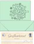 Ursus DOPPELKARTE GELASERT+ KUVERT,LEB.BAUM,MEERGRÜ