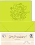 Ursus DOPPELKARTE GELASERT+ KUVERT,LEB.BAUM,HELLGRÜ